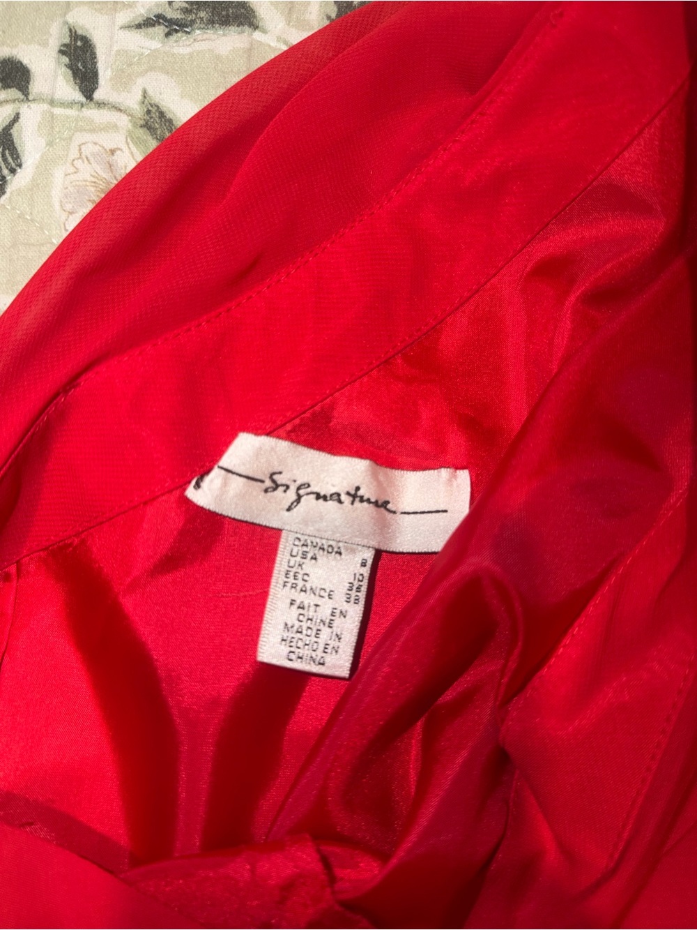 Signature One-Shoulder Red Ruffle Cocktail Dress - Picture 2 of 4